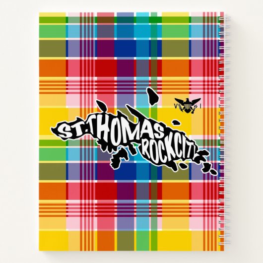 St. Thomas, Rock City, Jungfrau Islands, Madras Notizblock (Rückseite)