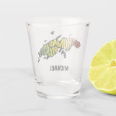St. Thomas "Rock City" Jungfrau Islands Schnapsglas (Rückseite)