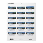 St. Thomas Rocky Beach Adressaufkleber (Vorne)