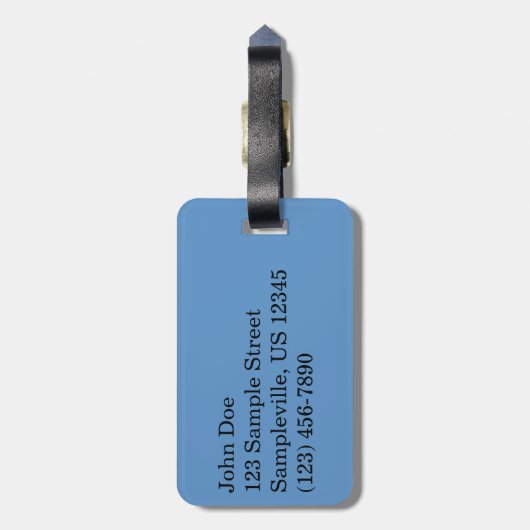 St. Thomas Rocky Beach Gepäckanhänger (Rückseite vertikal)