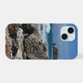 St. Thomas Rocky Beach iPhone 15 Hülle (Rückseite (Horizontal))