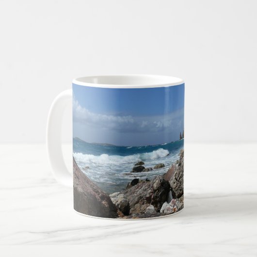 St. Thomas Rocky Beach Kaffeetasse (Vorderseite Links)