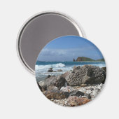 St. Thomas Rocky Beach Magnet (Vorderseite/Rückseite)