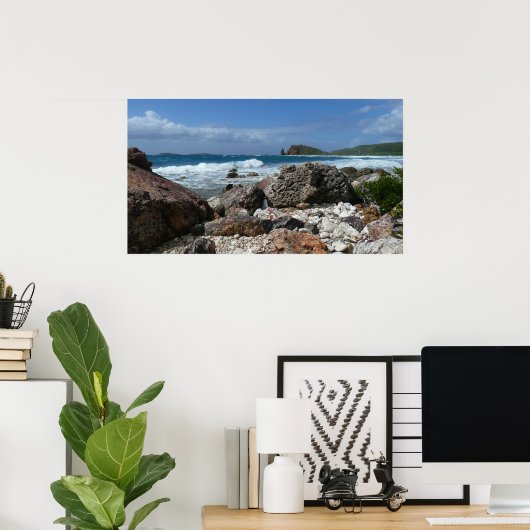St. Thomas Rocky Beach Poster (Heimbüro)