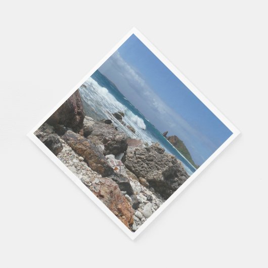 St. Thomas Rocky Beach Serviette (Ecke)