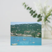 St. Thomas Sailboats-Brauch Postkarte (Stehend Vorderseite)