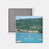 St. Thomas Sailboats Magnet (Vorderseite/Rückseite)