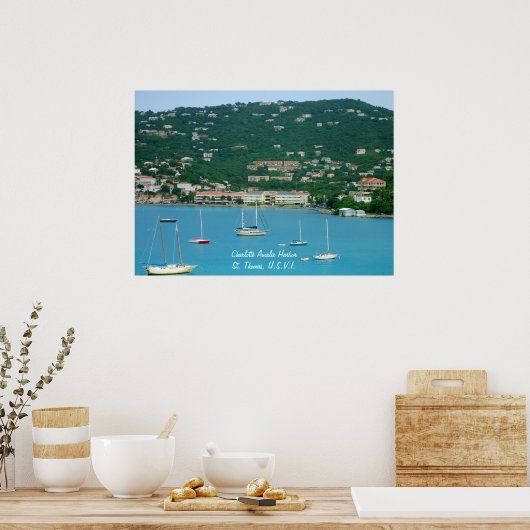 St. Thomas Sailboats Poster (Küche)