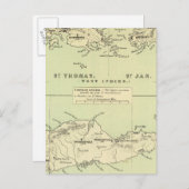 St. Thomas, St. Jan, St. Crook Postkarte (Vorne/Hinten)