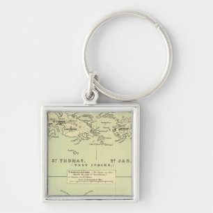 St. Thomas, St. Jan, St. Crook Schlüsselanhänger