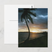 St. Thomas Sunset Postcard Postkarte (Vorne/Hinten)