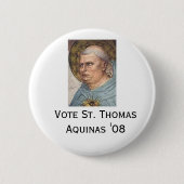 St Thomas Thomas von Aquin "08 Button (Vorderseite)