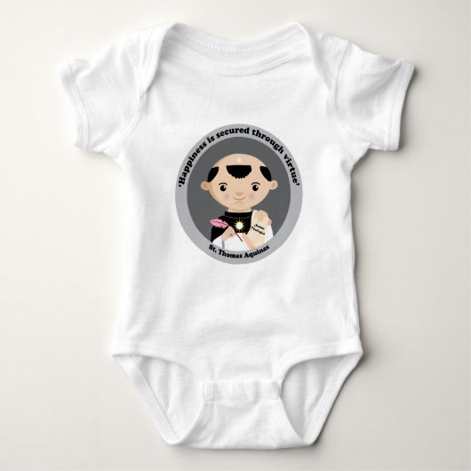 St Thomas Thomas von Aquin Baby Strampler (Vorderseite)