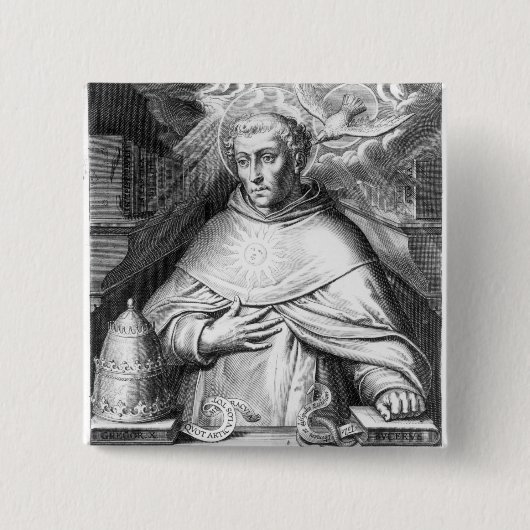 St Thomas Thomas von Aquin Button (Vorderseite)