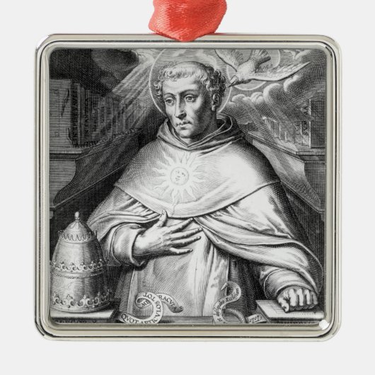 St Thomas Thomas von Aquin Ornament Aus Metall (Vorne)