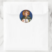 St Thomas Thomas von Aquin Runder Aufkleber (Tasche)