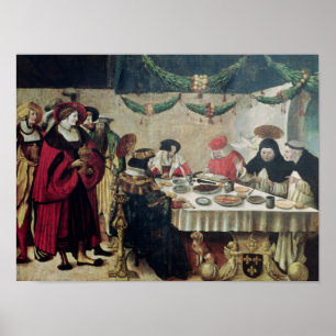 St Thomas Thomas von Aquin und Louis IX Poster