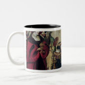 St Thomas Thomas von Aquin und Louis IX Zweifarbige Tasse (Links)
