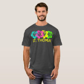 St Thomas Tropical Beach St Thomas Travel Surf T-Shirt (Vorne ganz)