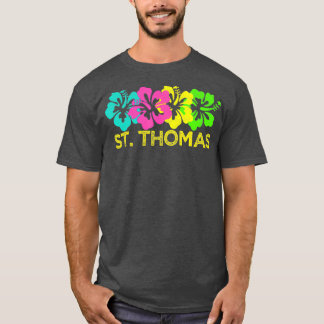 St Thomas Tropical Beach St Thomas Travel Surf T-Shirt