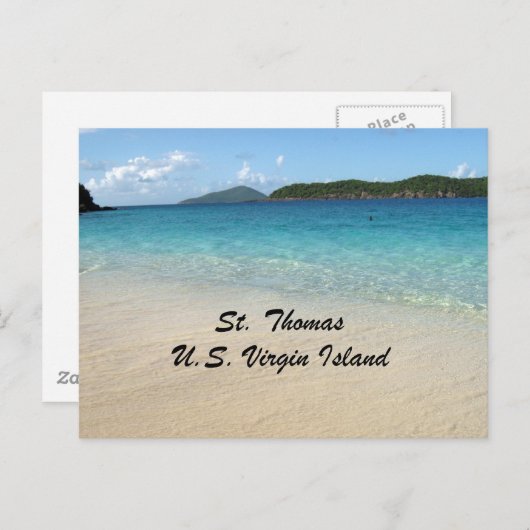 St. Thomas, U.S. Jungfrau Island Postkarte (Vorne/Hinten)