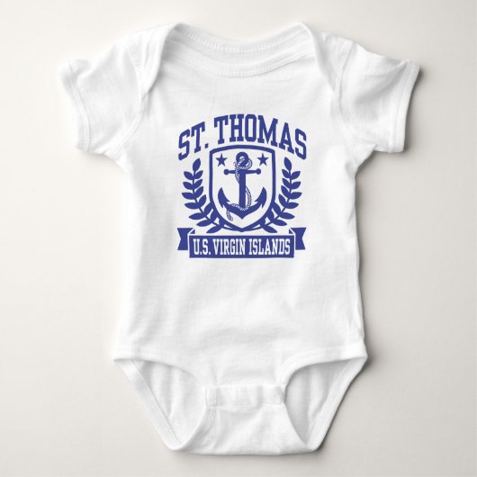 St. Thomas U.S. Jungfrau Islands Baby Strampler (Vorderseite)