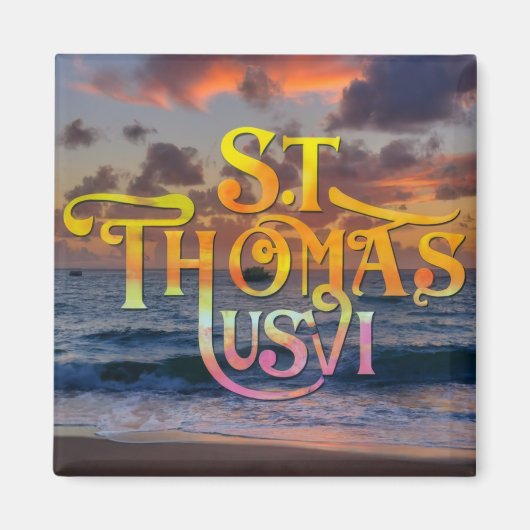 St Thomas U.S. Jungfrau Islands Magnet (Vorne)
