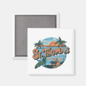 St Thomas U.S. Jungfrau Islands Magnet (Vorderseite/Rückseite)