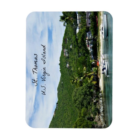 St. Thomas, U.S. Jungfrau Islands Magnet (Vertikal)