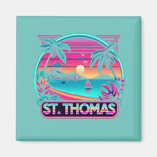 St Thomas U.S. Jungfrau Islands Magnet (Vorne)