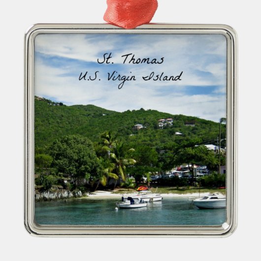 St. Thomas, U.S. Jungfrau Islands Ornament Aus Metall (Vorne)