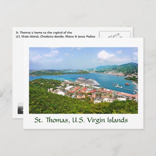 St. Thomas, U.S. Jungfrau Islands Postkarte (Vorne/Hinten)