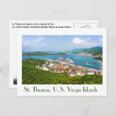 St. Thomas, U.S. Jungfrau Islands Postkarte (Vorne/Hinten)
