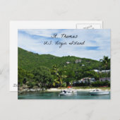 St. Thomas, U.S. Jungfrau Islands Postkarte (Vorne/Hinten)