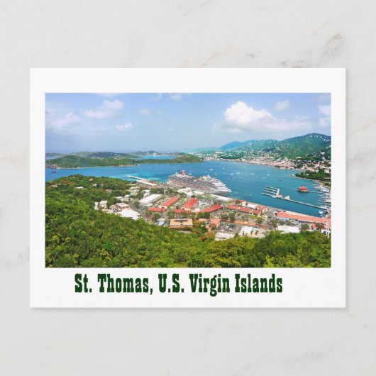 St. Thomas, U.S. Jungfrau Islands Postkarte (Vorderseite)