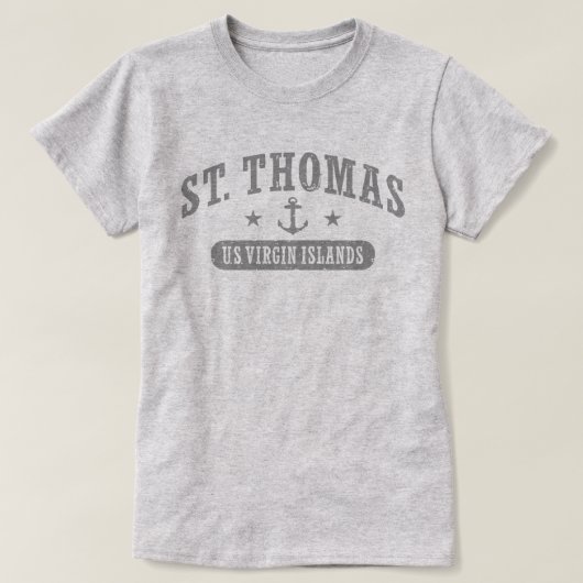 St. Thomas U.S. Jungfrau Islands T-Shirt (Design vorne)