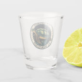 St Thomas U.S. Jungfrau Islands Turtle Abzeichen Schnapsglas (Rückseite)