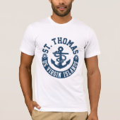 St Thomas US. Die Jungferninseln T-Shirt (Vorderseite)