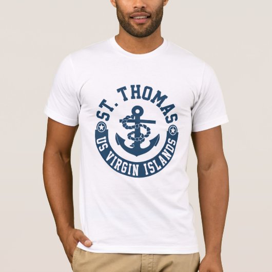 St Thomas US. Die Jungferninseln T-Shirt (Vorderseite)