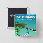 St Thomas US Jungfrau Islands Button (Vorne & Hinten)