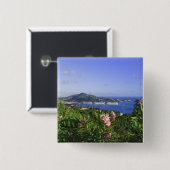St. Thomas, US Jungfrau Islands Charlotte Button (Vorne & Hinten)