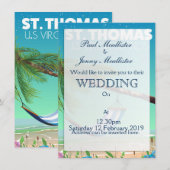 St Thomas US Jungfrau Islands Einladung (Vorne/Hinten)