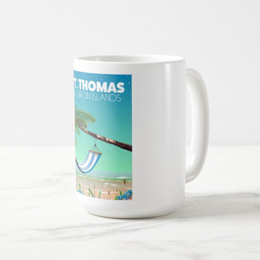 St Thomas US Jungfrau Islands Kaffeetasse (VorderseiteRechts)