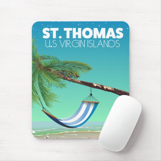 St Thomas US Jungfrau Islands Mousepad (Mit Mouse)