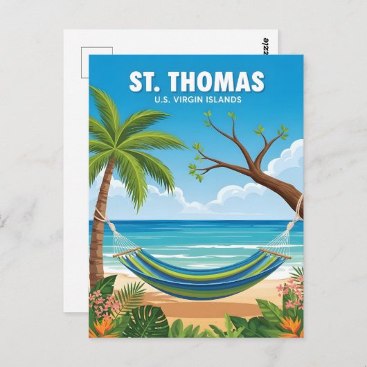 St Thomas us Jungfrau Islands Postkarte (Vorne/Hinten)