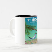 St Thomas US Jungfrau Islands Zweifarbige Tasse (Vorderseite Links)