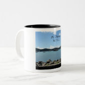 St. Thomas, USA Zweifarbige Tasse (Vorderseite Links)