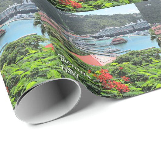 St. Thomas USVI Geschenkpapier (Rolleneckpunkt)