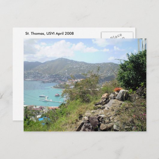 St. Thomas, USVI Postcard Postkarte (Vorne/Hinten)