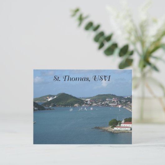 St. Thomas USVI Postkarte (Stehend Vorderseite)